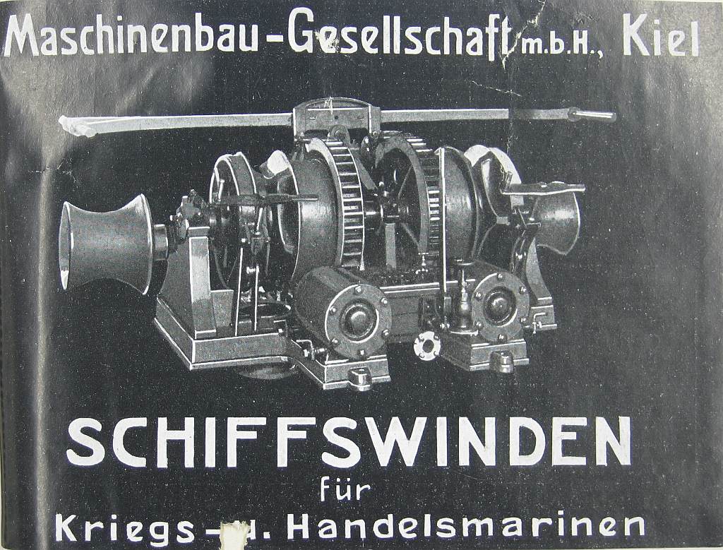 Anzeige für Schiffswinden (1913)