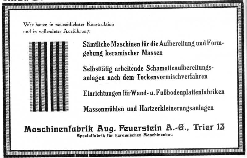 August Feuerstein AG: Anzeige