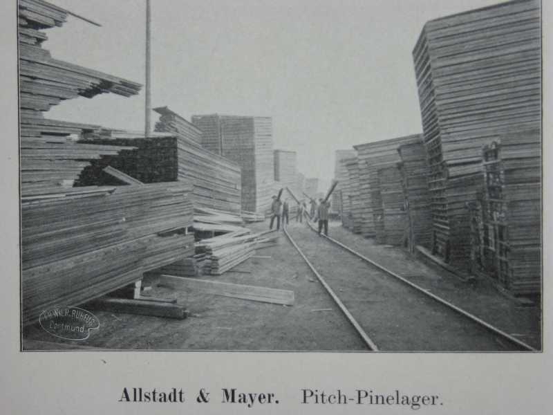 Allstadt & Mayer, Holzhandlung, Dampfhobel- und Sägewerk
