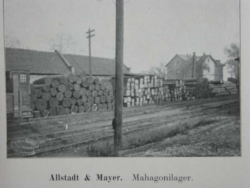 Allstadt & Mayer, Holzhandlung, Dampfhobel- und Sägewerk