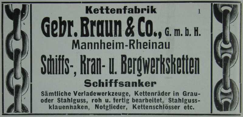 Gebrüder Braun Ketten- und Hebezeugfabrik