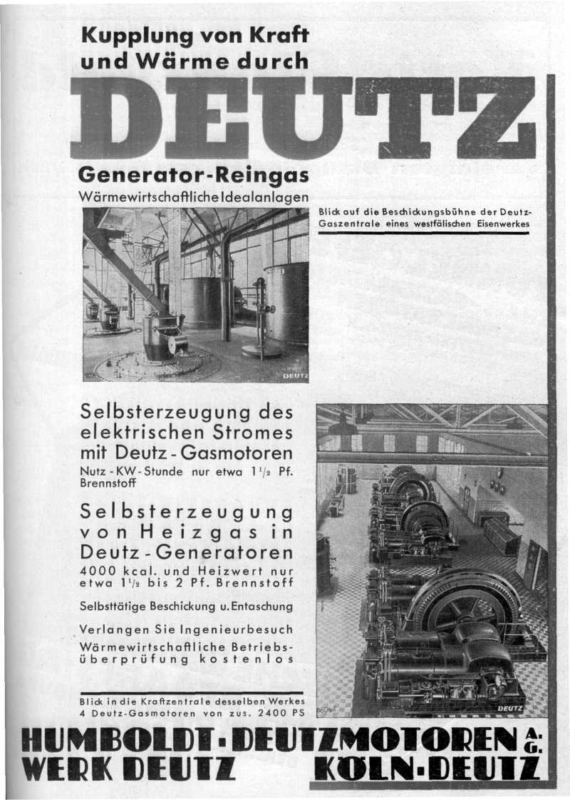 Humboldt-Deutz-Motoren AG: Anzeige