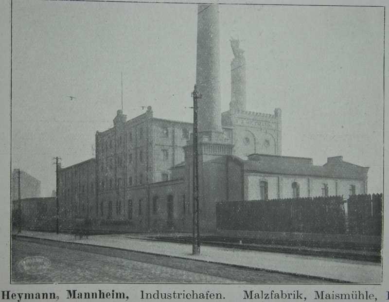 A. Heymann. Rollgerstefabrik, Malzfabrik und Maismühle