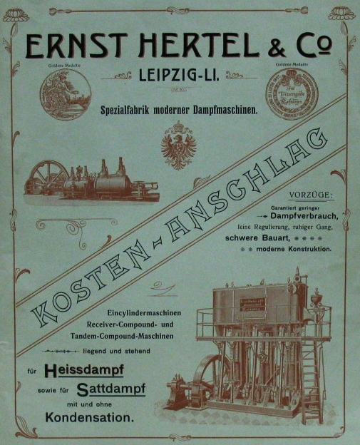 Kostananschlag um 1910