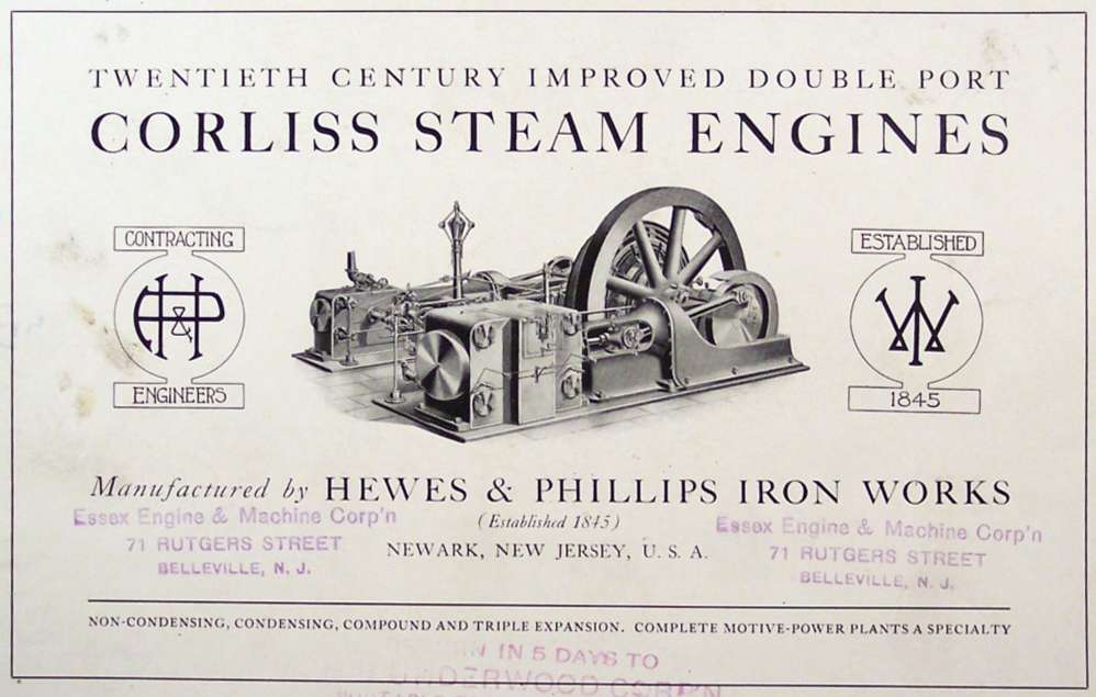 Hewes & Phillips: Corliss-Werbung