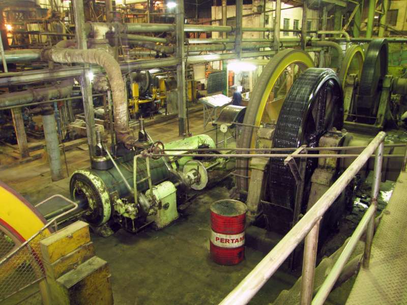 Pabrik Gula Olean: Mühlenantriebe / Penggerak mesin giling