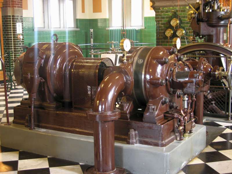 Vandteknisk Museum: elektr. Kreiselpumpe