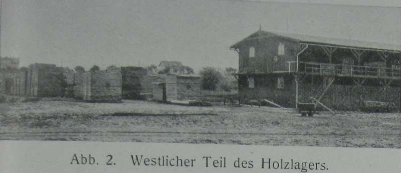 AG für Eisenbahn- und Militärbedarf: Holzlager west