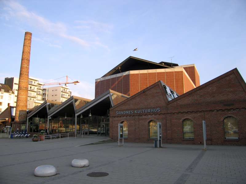 Sandnes Kamgarnspinderi: nach Umnutzung (Hafen-Front)