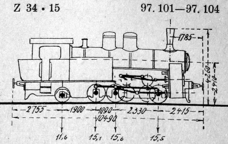 Skizze der PtzL 3/4 (1912) (Bayern) = 97.1 (DR)