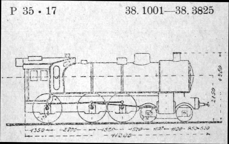 P 8 (Bauform 1906/07) (Preußen) = 38.10-40 (DR)