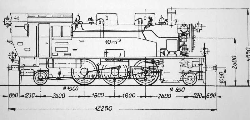 Skizze der 9 (Prignitzer Eisenbahn) = 75 612 (DR)