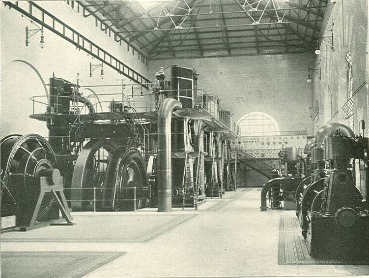 E-Werk Chiswick: rei von vier Dampfmaschinen