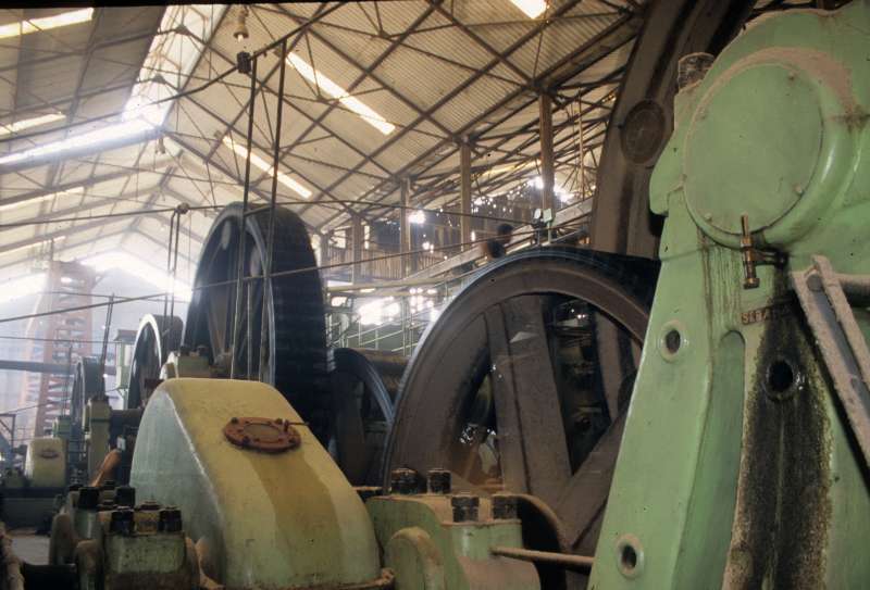 Dampfmaschine: Getriebe der 3. und 4. Mühle