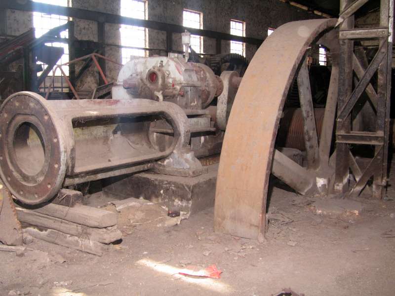 Dampfmaschine: Dampfmaschinenrahmen der 1. Mühlenstufe