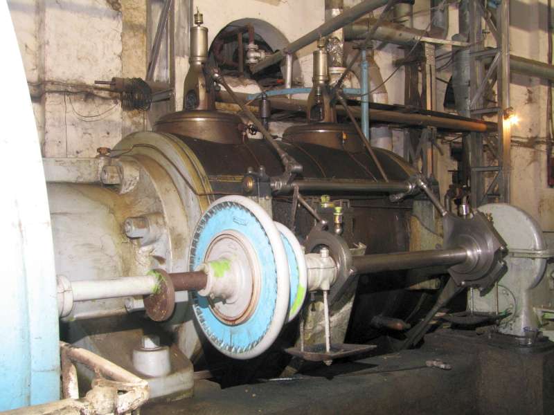 Dampfmaschine: Zylinder mit Steuerungsantrieb