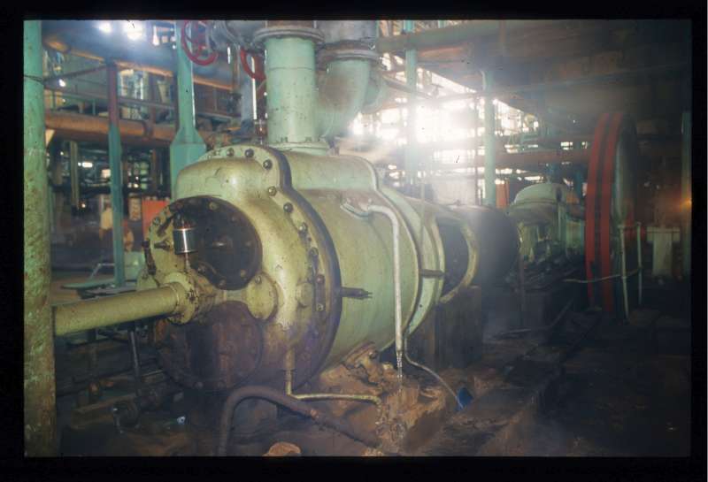 Dampfpumpe: Pumpzylinder, linke Seite