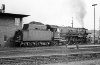 Dampflokomotive: 03 167; Bw Münster vom Ende des Bahnsteigs 1 aus