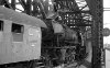 Dampflokomotive: 23 008, Pz Richtung Köln-Deutz; Hohenzollernbrücke