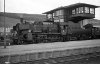 Dampflokomotive: 38 2307 vor Zug; Bf Trier Hbf