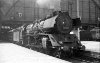 Dampflokomotive: 03 156 vor Zug; Bf Leipzig Hbf