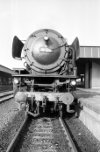 Dampflokomotive: 01 124, abfahrbereit vor E 566; Bf Münster Hbf