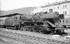Dampflokomotive: 39 231, vor Zug; Bf Horb