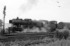 Dampflokomotive: 50 2436, vor Zug; bei Bf Bamberg Hbf