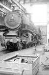 Dampflokomotive: 01 091, Schieber ausgebaut; AW Schwerte Werkhalle