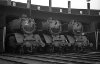 Dampflokomotive: 03 092, neben 03 291 und 03 247; Bw Hamburg Altona