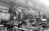 Dampflokomotive: 23 086, in Ausbesserung; AW Trier Werkhalle