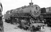 Dampflokomotive: 44 1402, abgestellt im Bw Fulda