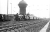 Dampflokomotive: 38 3131, mit Zug; Bf Erfurt Hbf Nähe Bw Erfurt P