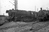 Dampflokomotive: 44 525 neben 38 1250; Bw Erfurt P