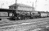 Dampflokomotive: 44 612, vor Zug. Kohlenstaub-Lok; Bf Erfurt Hbf