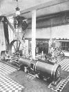Dampfmaschine: Maschinenhaus mit zwei Dampfmaschinen