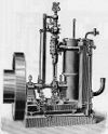 Kleindampfmaschine: Dampfmotor: perspektische Darstellung