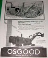 Osgood Shovel Company: Werbung mit Abb. von Dampfbaggern