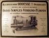 Maschinenfabrik Oddesse GmbH: Anzeige für Oddie-Simplex-Verbund-Pumpen