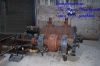 Dampfmaschine: Dampfmaschine: Dampfmaschinenzylinder und -Rahmen