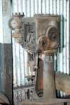 Dampfmaschine: Dampfmaschine: Schieberseite links im Vordergrund