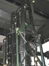 Dampfmaschine: Dampfmaschine: Kolbenstangenführung mit Querhaupt und Rollen