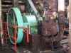 Dampfmaschine: Dampfmaschine: Zylinder mit Schieberkasten im Vordergrund
